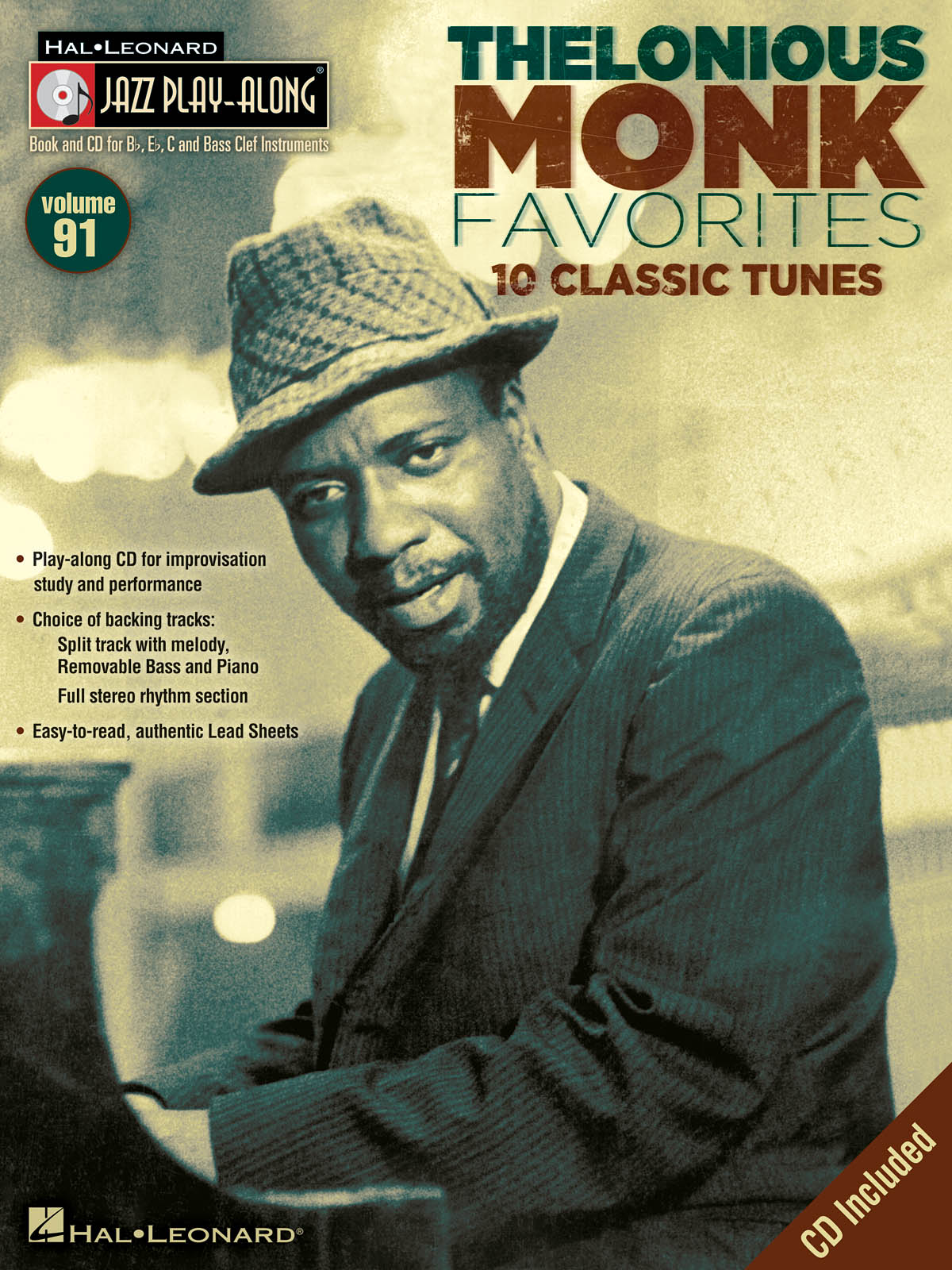 Thelonious Monk Favorites - Jazz Play-Along Volume 91 - noty pro nástroje v ladění C