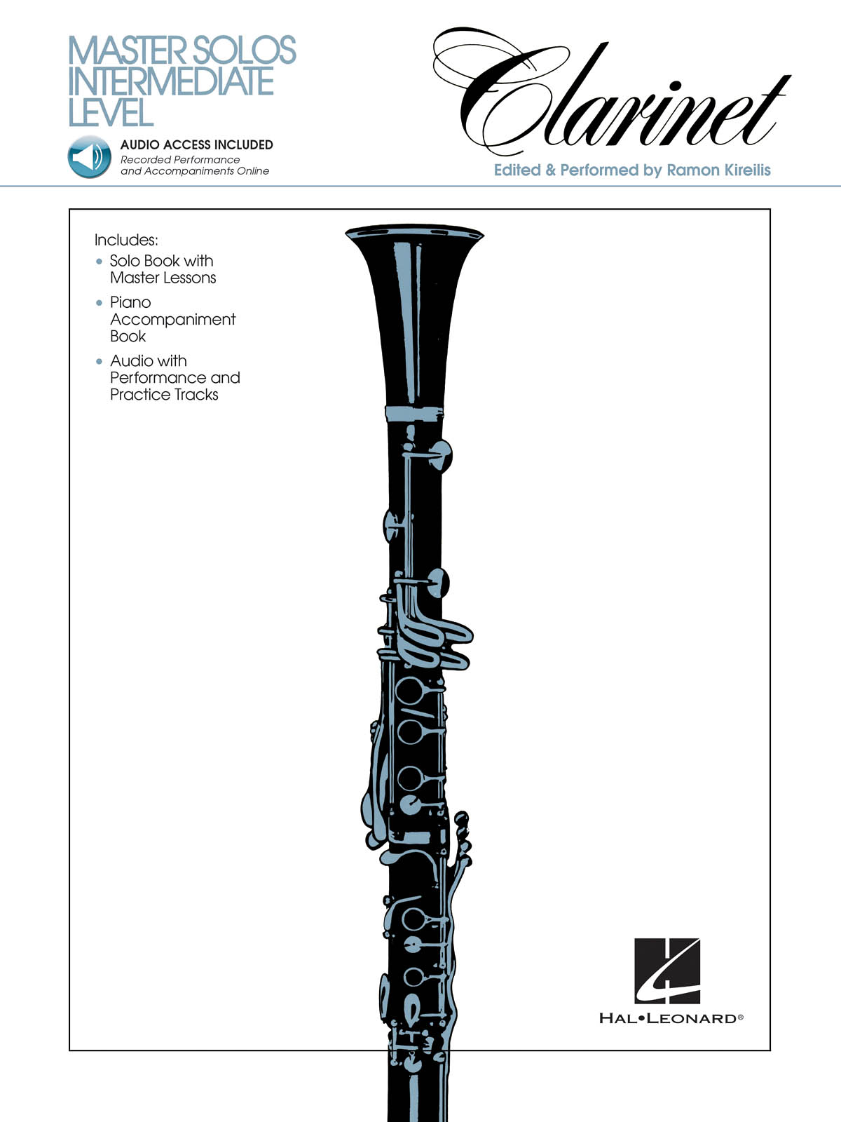 Master Solos Intermediate Level Clarinet - MASTER SOLOS INTERMEDIATE LEVEL - noty na klarinet