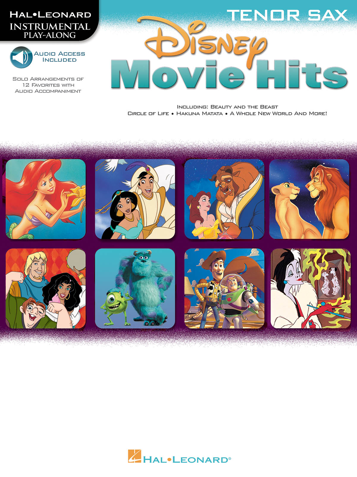 Disney Movie Hits - Tenor Saxophone - Instrumental Play-Along