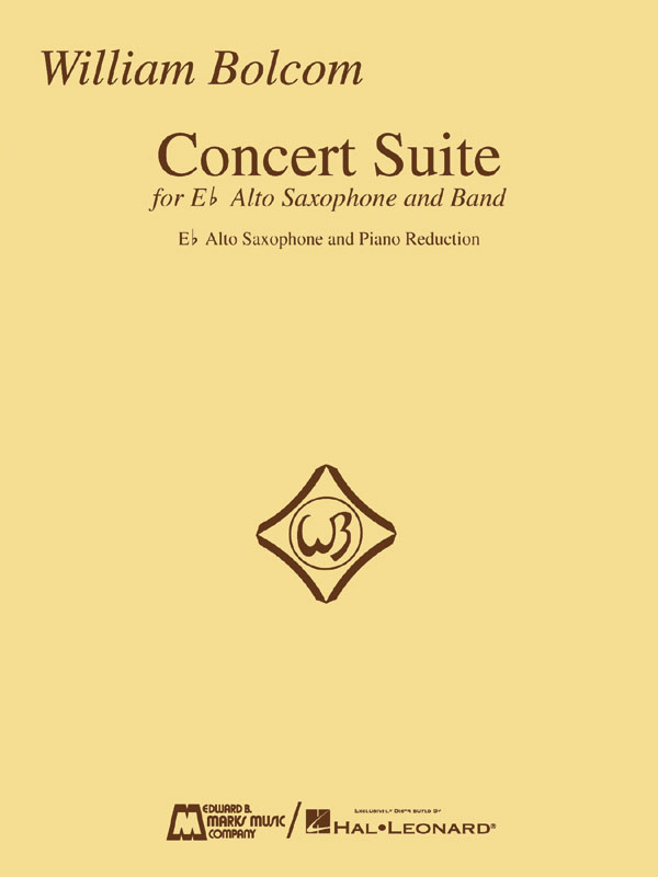 William Bolcom - Concert Suite - for E-Flat Alto Saxophone and Piano - altový saxofon a klavír