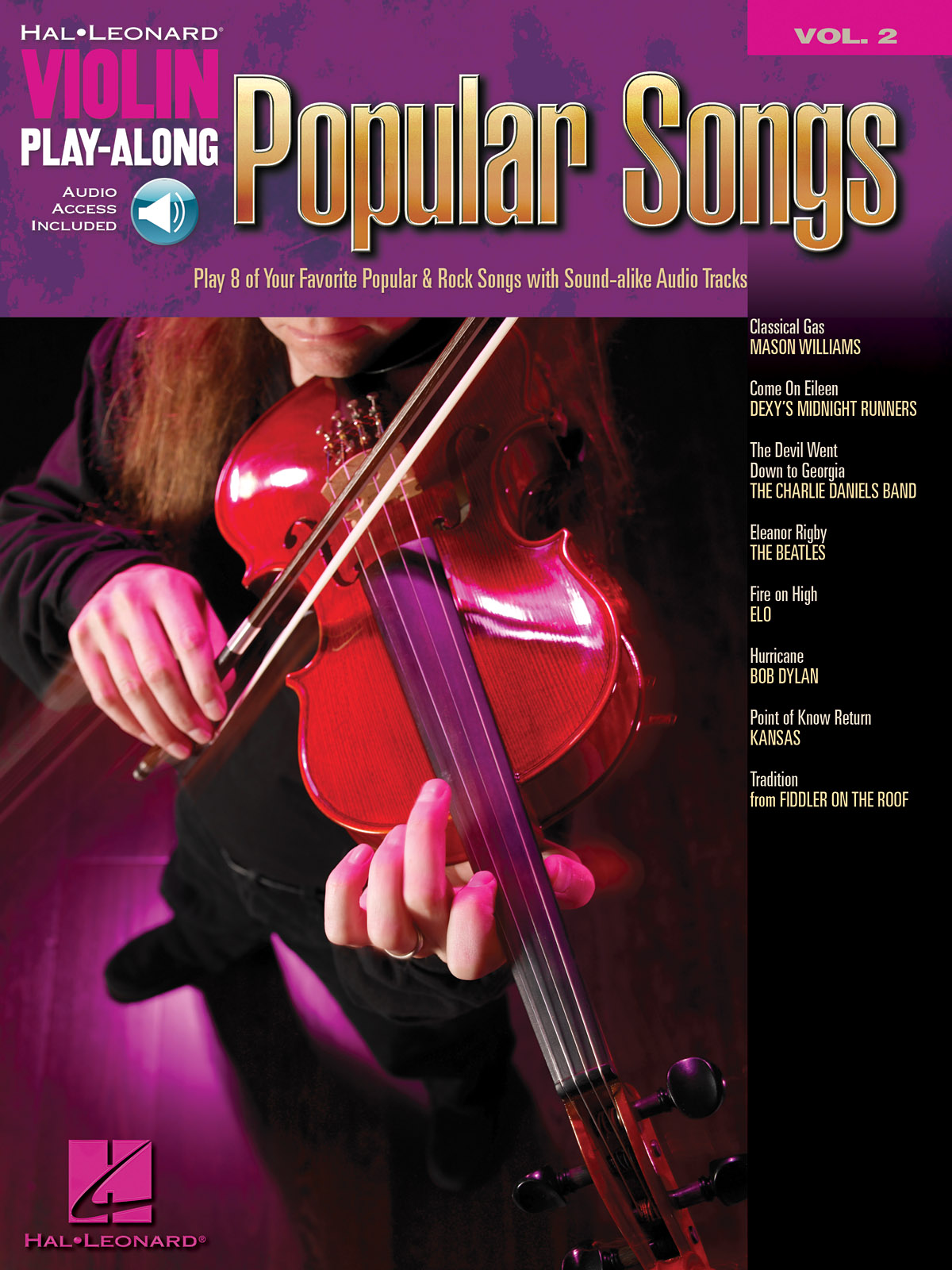 Popular Songs  - Violin Play-Along Volume 2 - noty na housle