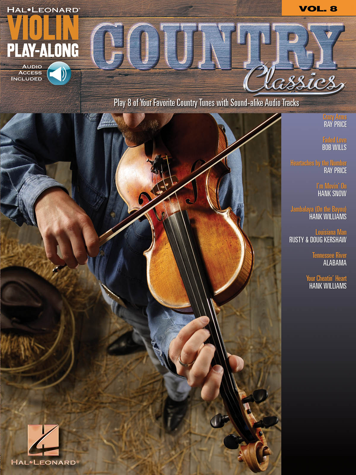 Country Classics - Violin Play-Along Volume 8 - noty na housle