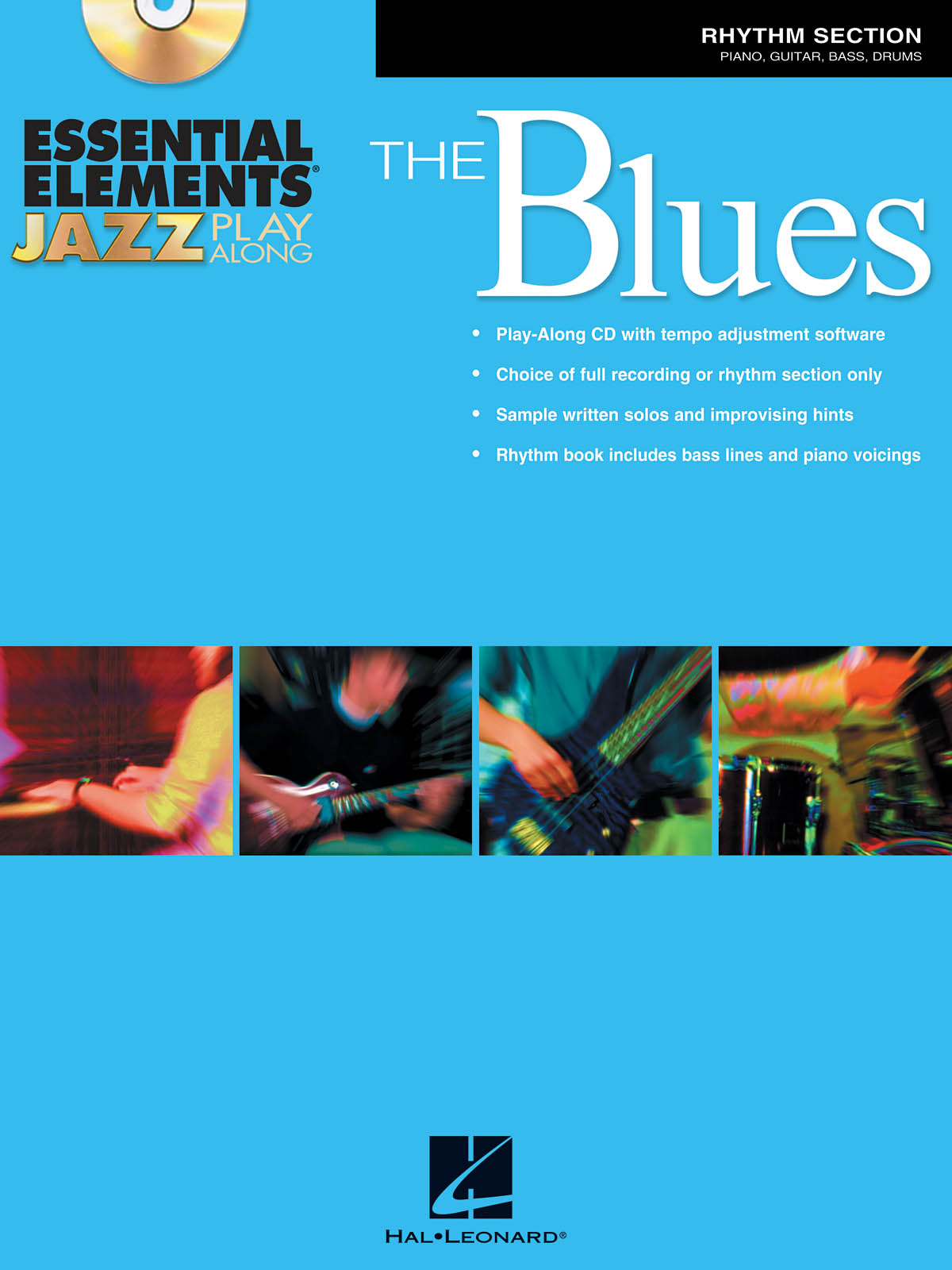 Essential Elements Jazz Play Along - The Blues - Rhythm Section - noty pro bicí