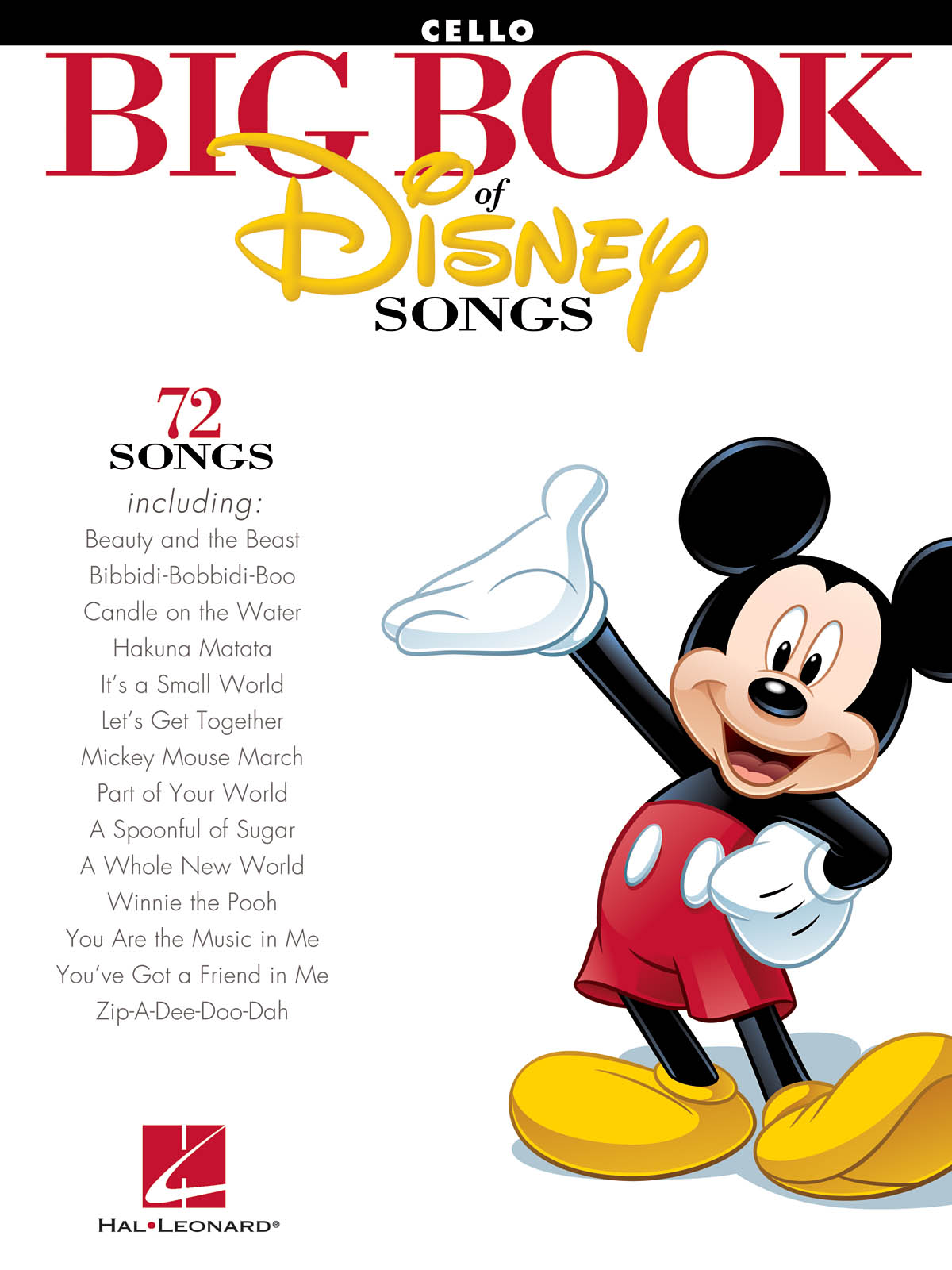 The Big Book of Disney Songs (Cello) - filmové melodie pro violoncello