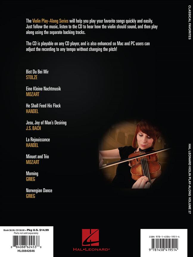 Classical Favorites - Violin Play-Along Volume 27 - noty pro housle