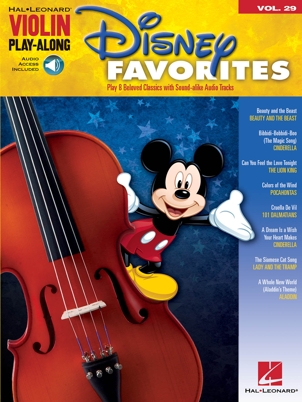 Disney Favorites - Violin Play-Along Volume 29 - noty pro housle