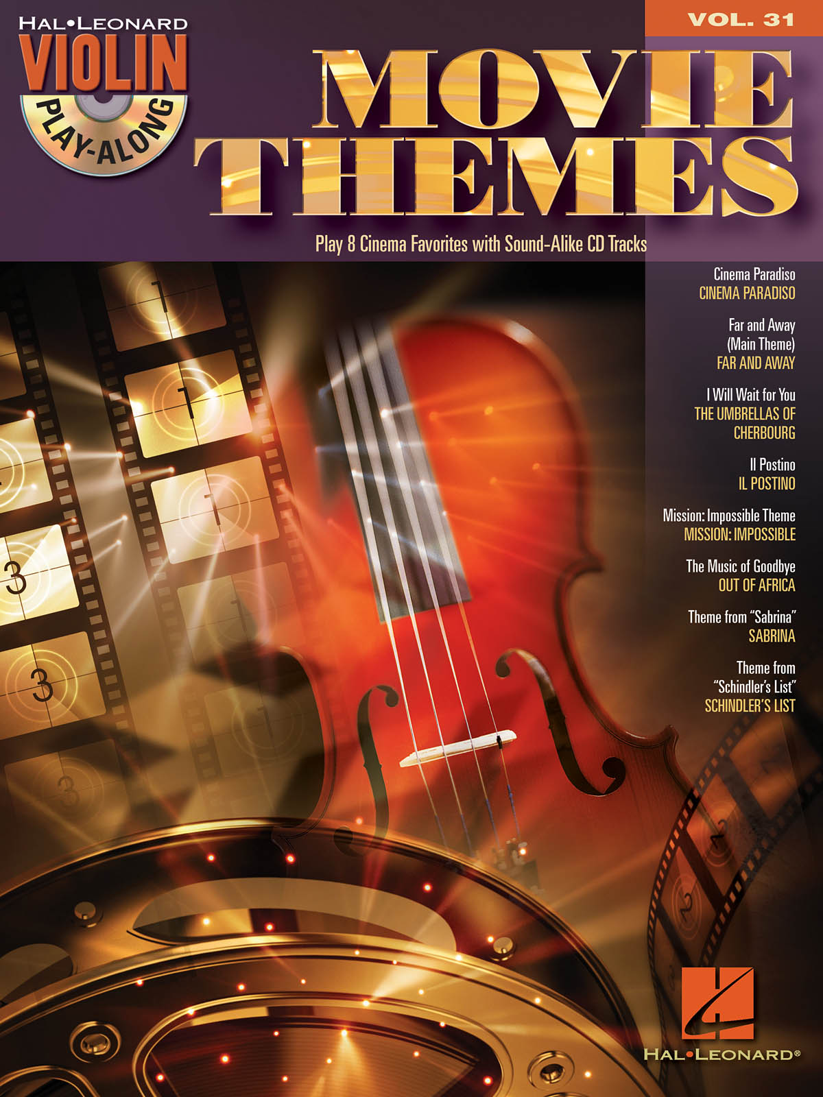Movie Themes - Violin Play-Along Volume 31