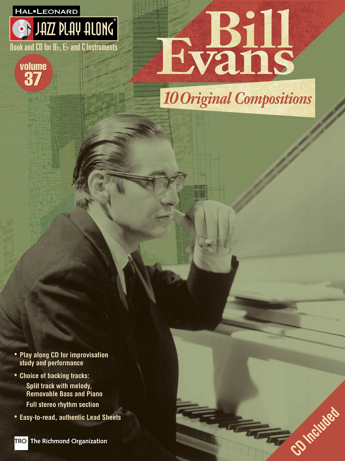 Bill Evans - 10 Original Compositions - Jazz Play-Along Volume 37 - noty pro nástroje v ladění C