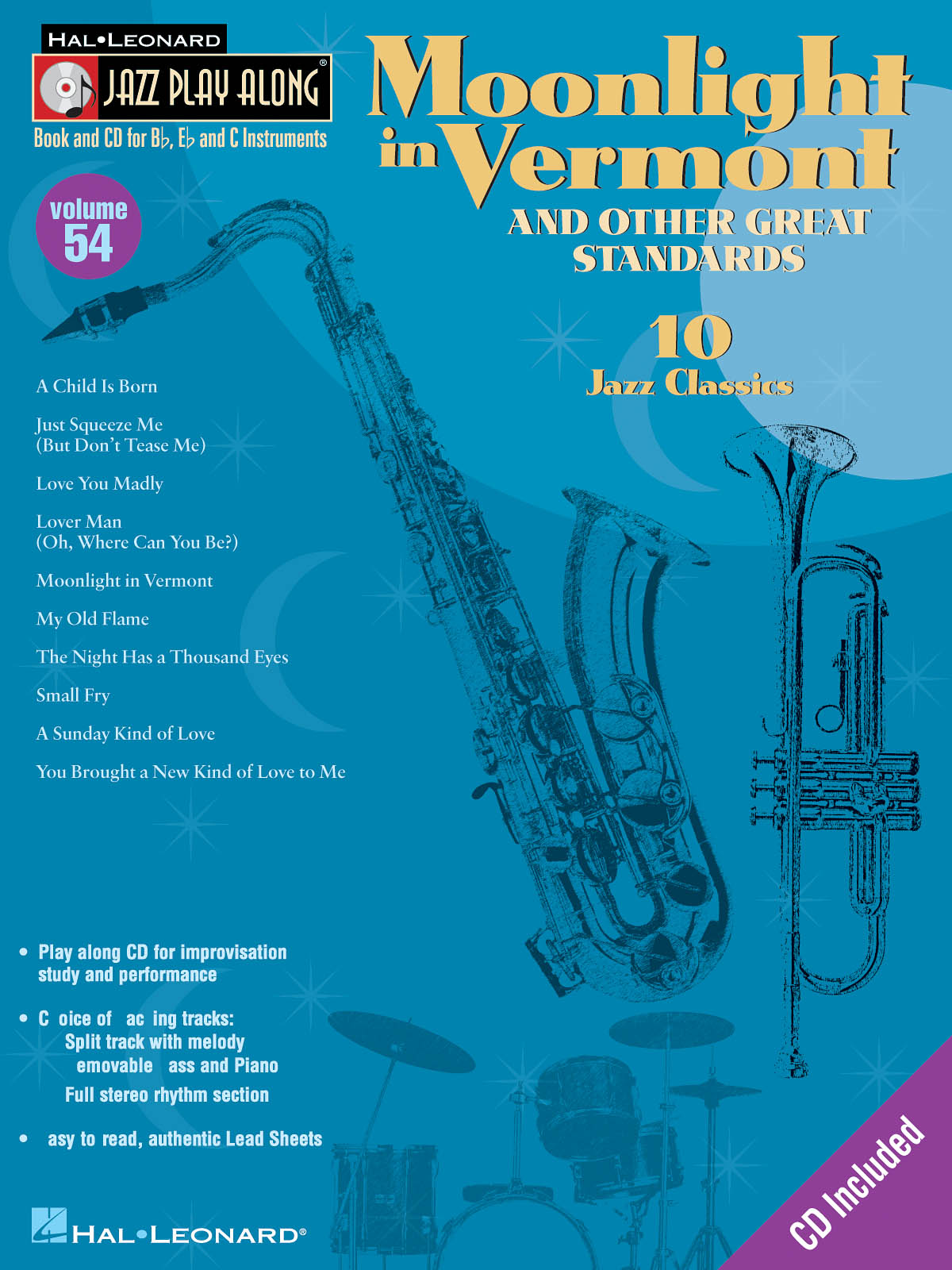 Moonlight in Vermont & Other Great Standards - Jazz Play-Along Volume 54 - noty pro nástroje v ladění C