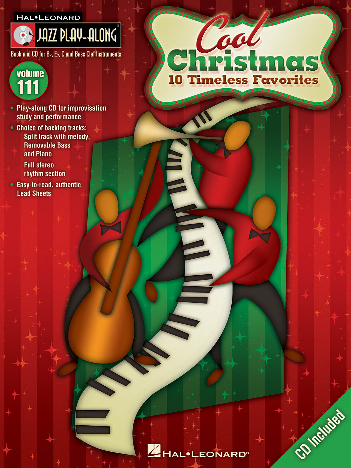 Cool Christmas - Jazz Play-Along Volume 111 - melodie s akordy pro nástroje v ladění C
