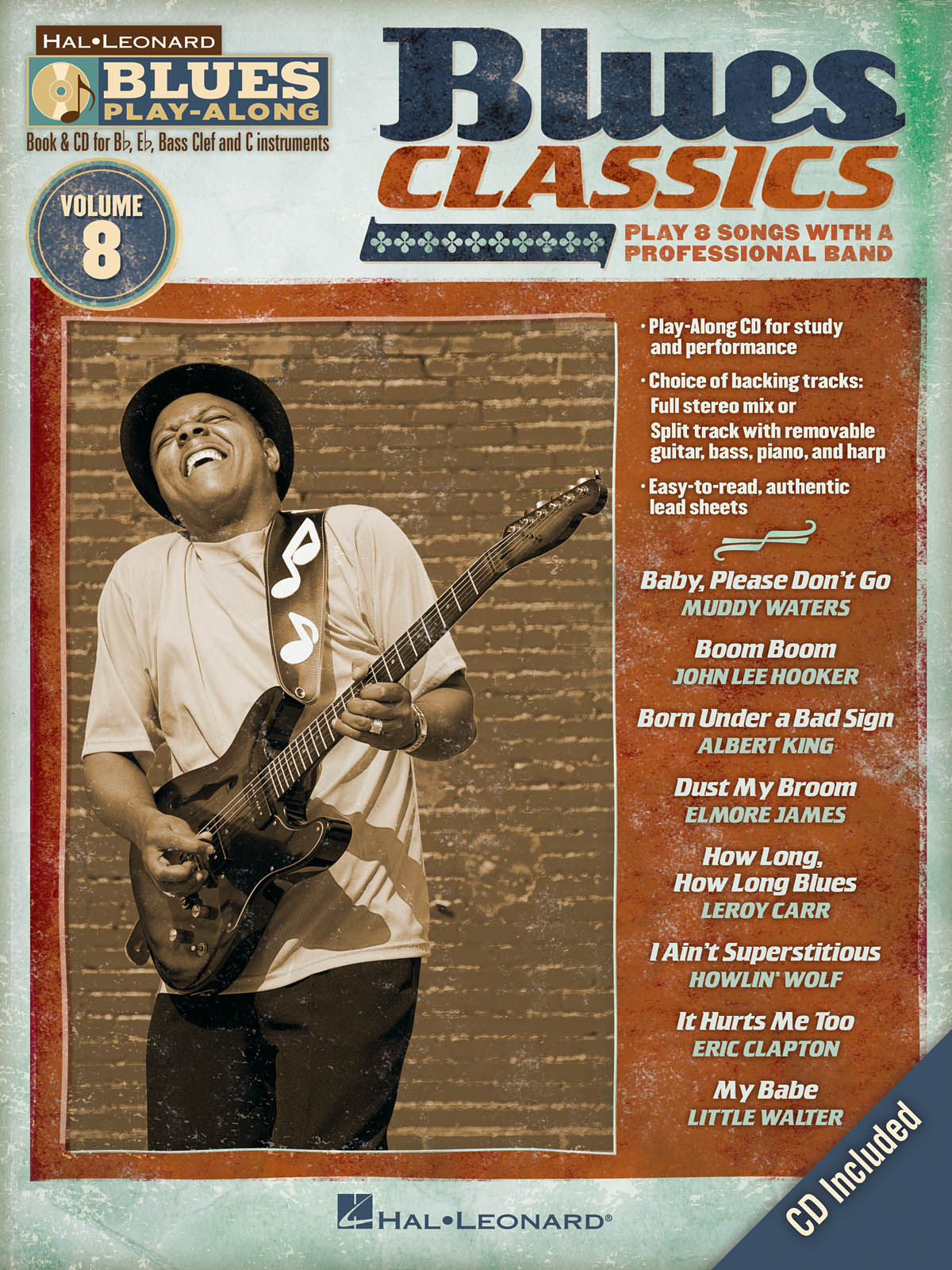 Blues Classics  - Blues Play-Along Volume 8  - melodie s akordy pro nástroje v ladění C