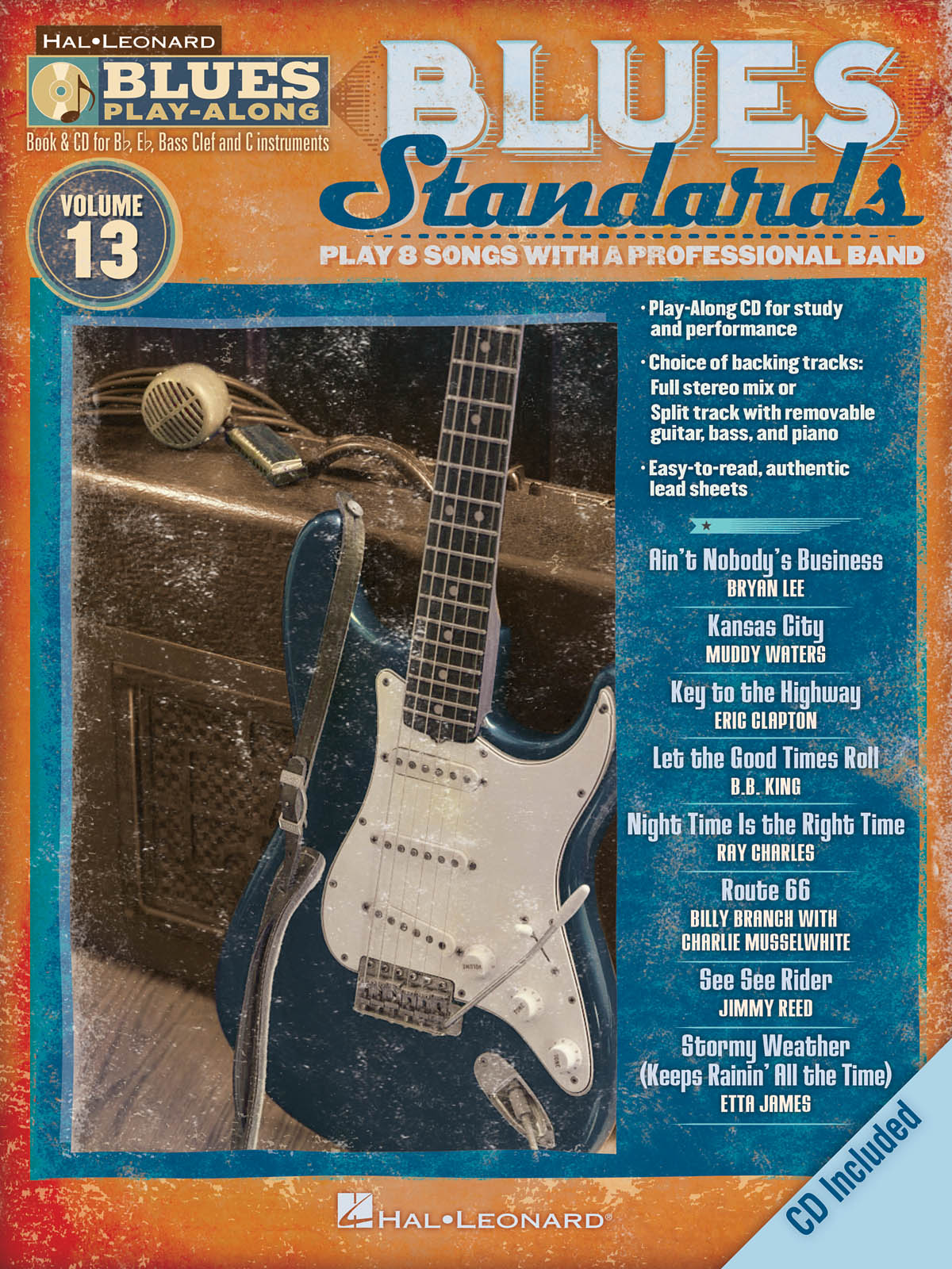 Blues Standards - Blues Play-Along Volume 13 - melodie s akordy pro nástroje v ladění C