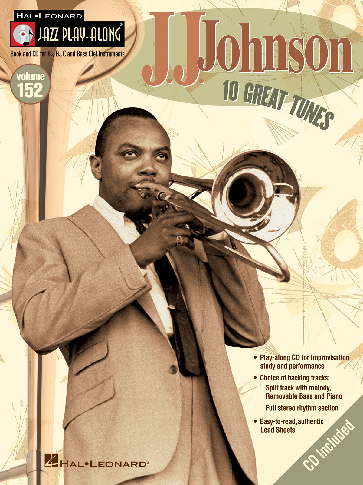 J.J. Johnson - Jazz Play-Along Volume 152 - melodie s akordy pro nástroje v ladění C