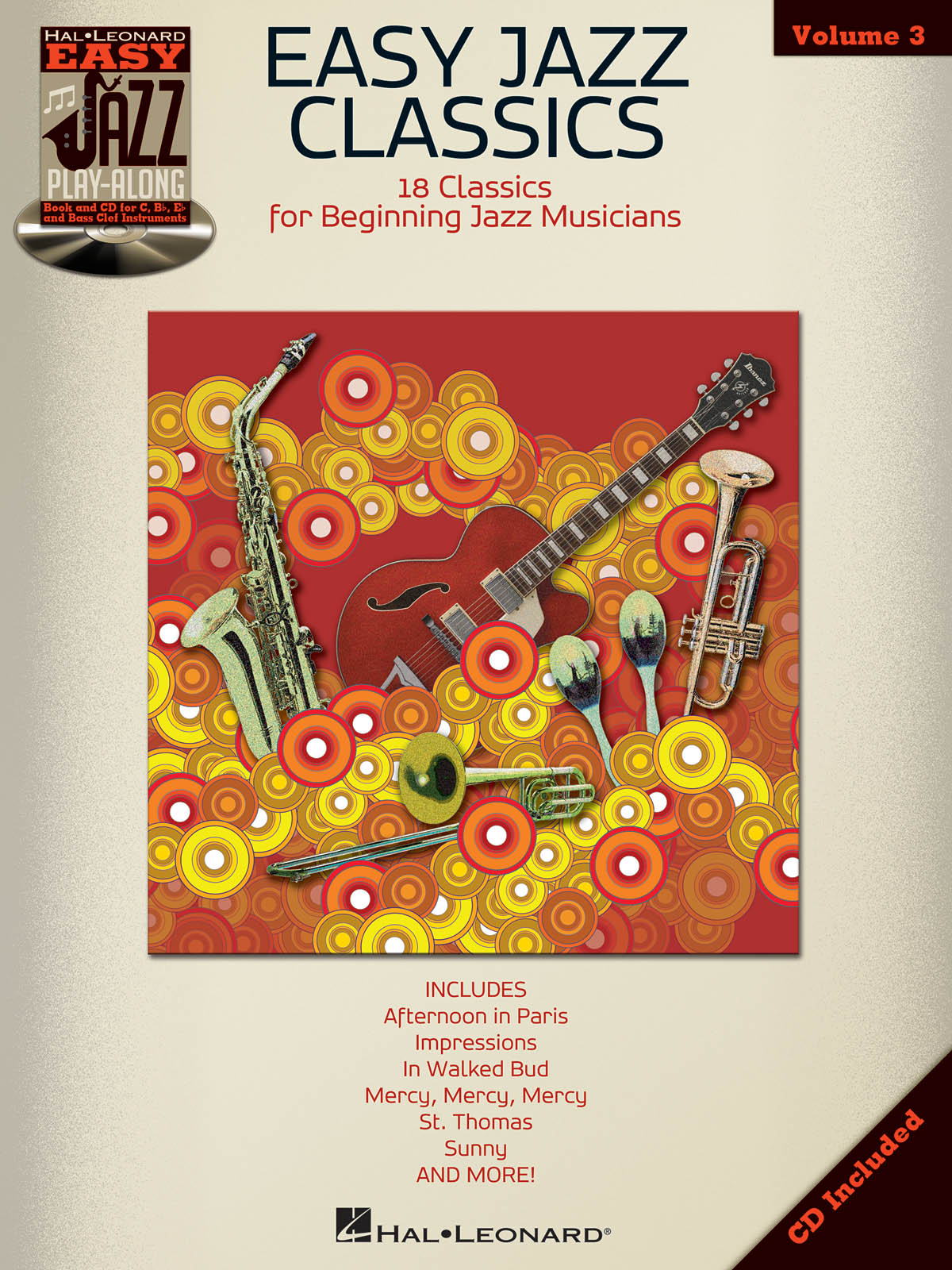 Easy Jazz Classics - Easy Jazz Play-Along Volume 3 - melodie s akordy pro nástroje v ladění C