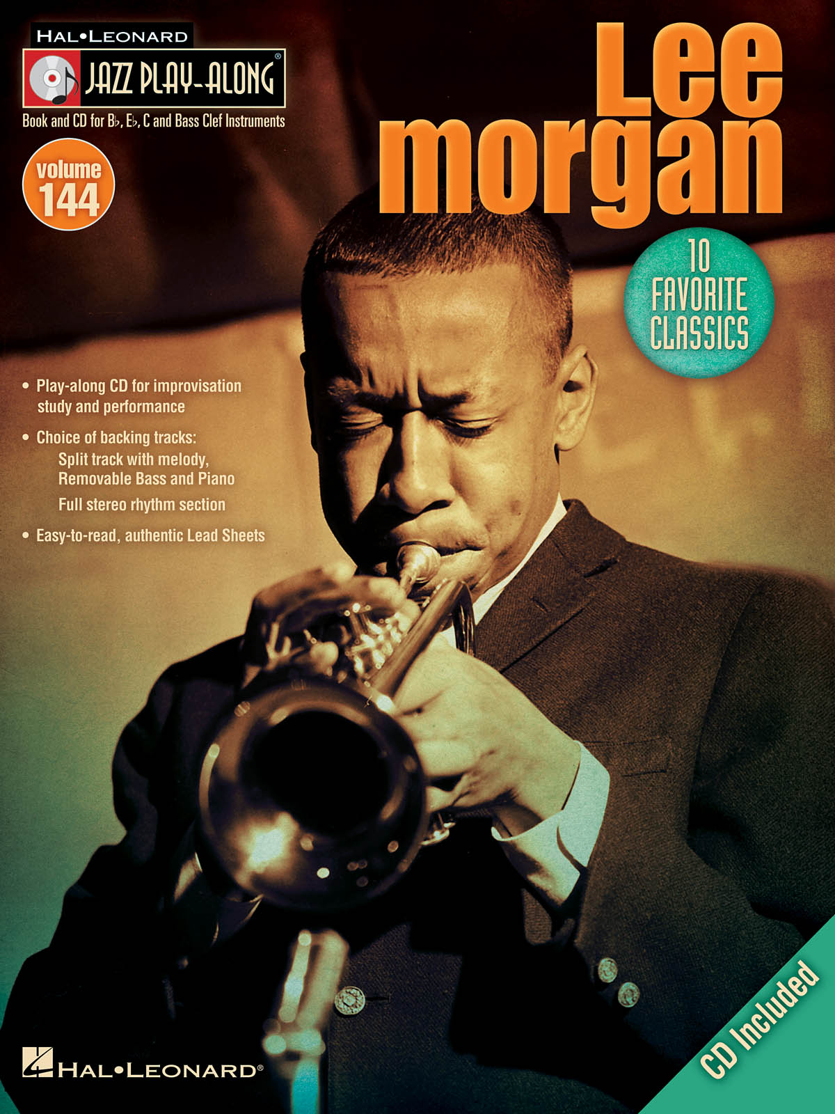 Lee Morgan  - Jazz Play-Along Volume 144 - melodie s akordy pro nástroje v ladění C