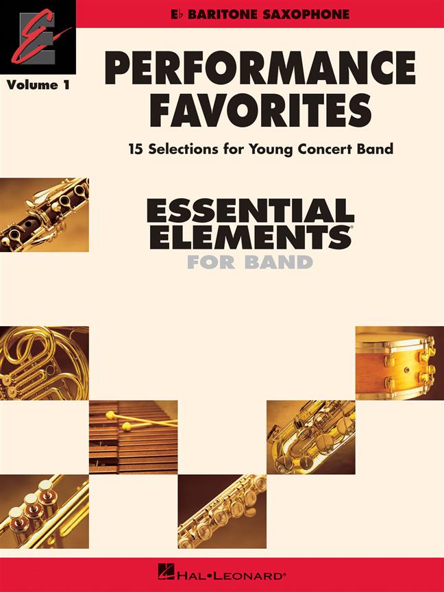 Performance Favorites Vol. 1 - Baritone Saxophone - 15 Selections for Young Concert Band noty na Bariton Saxofon