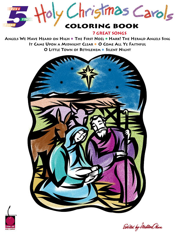 Holy Christmas Carols Coloring Book - noty pro klavír