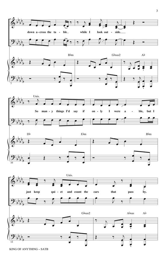King of Anything - pro sbor SATB