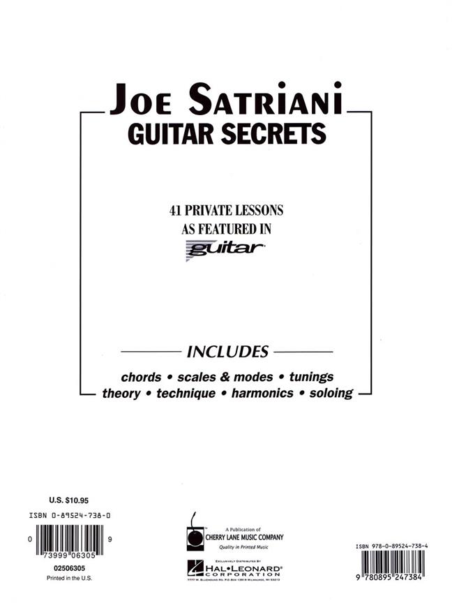 Joe Satriani - Guitar Secrets - pro kytaru