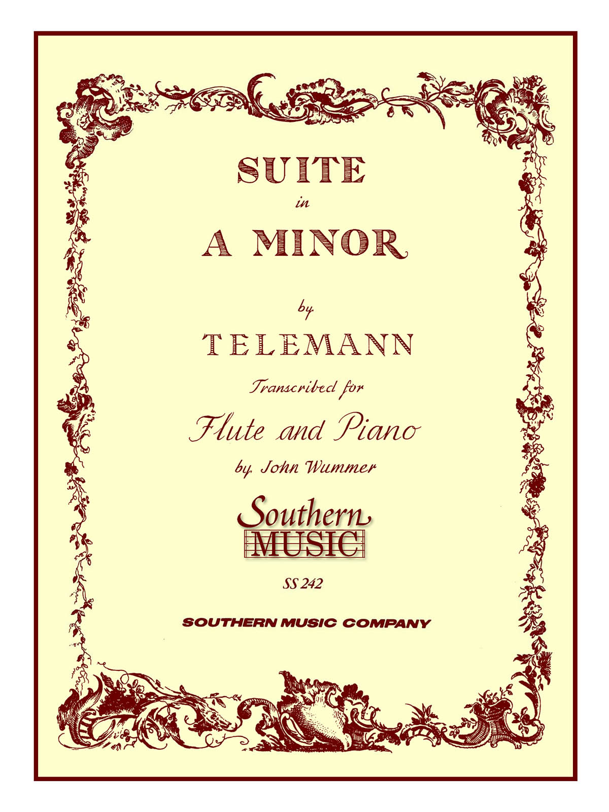 Suite In A Minor - příčná flétna a klavír