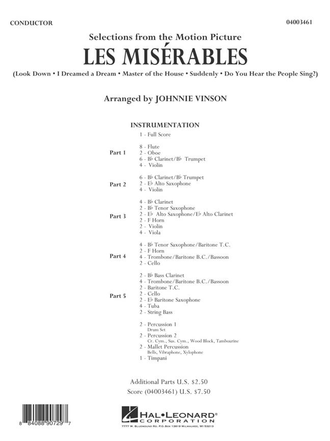 Les Misérables - Selections from the Motion Picture for Flexband - pro orchestr