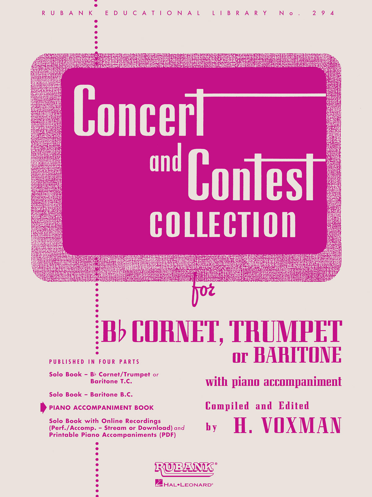 Concert And Contest Collection - Trumpet (PA) - for trumpet, baritone or euphonium - klavírní doprovody