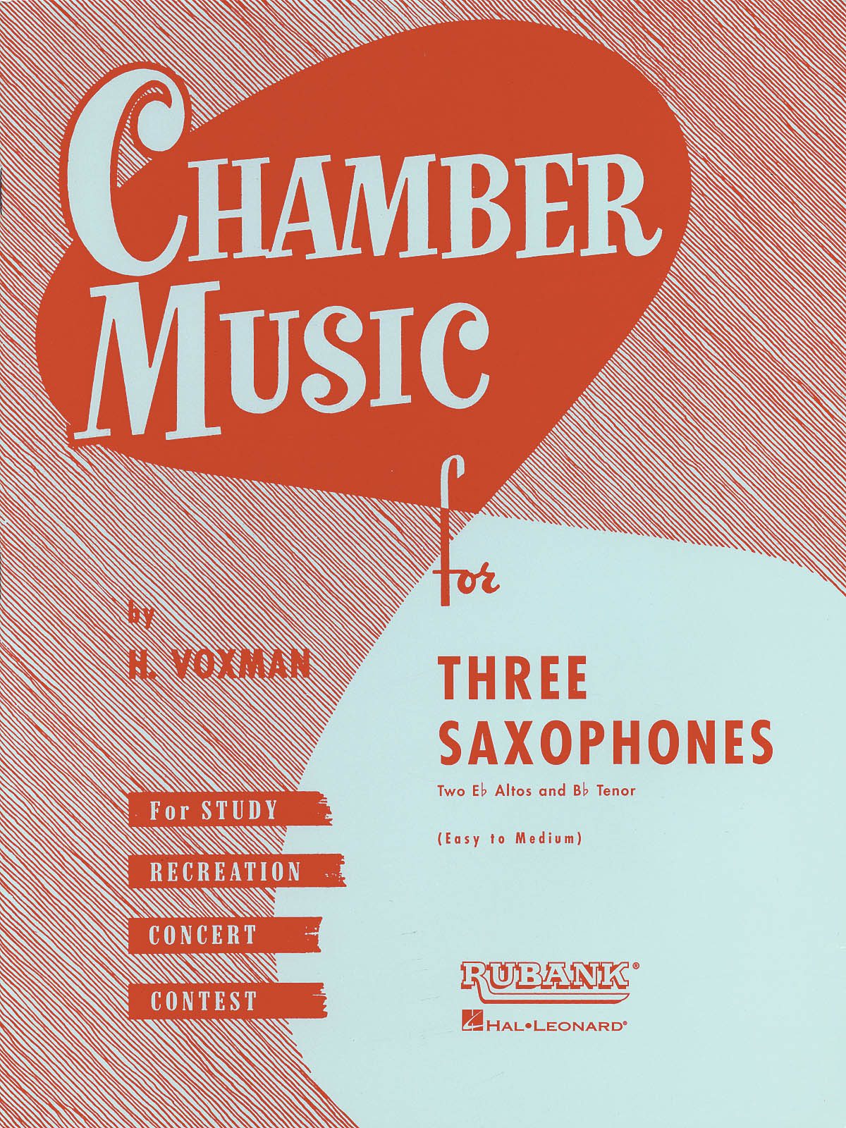 Chamber Music for Three Saxophones - for Two Eb Alto and Bb Tenor Saxophones - tenor saxofon