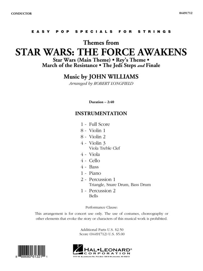 Themes from Star Wars: The Force Awakens - pro smyčcový orchestr