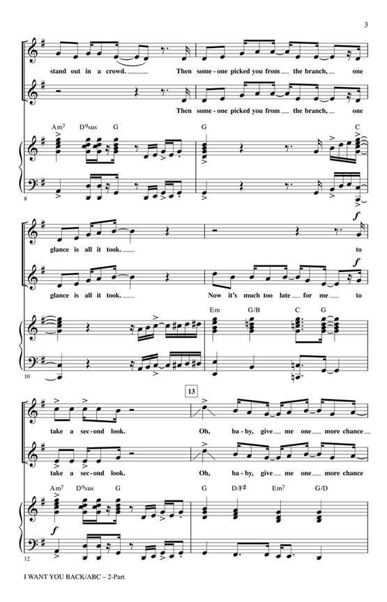 I Want You Back/ABC - pro sbor 2-Part