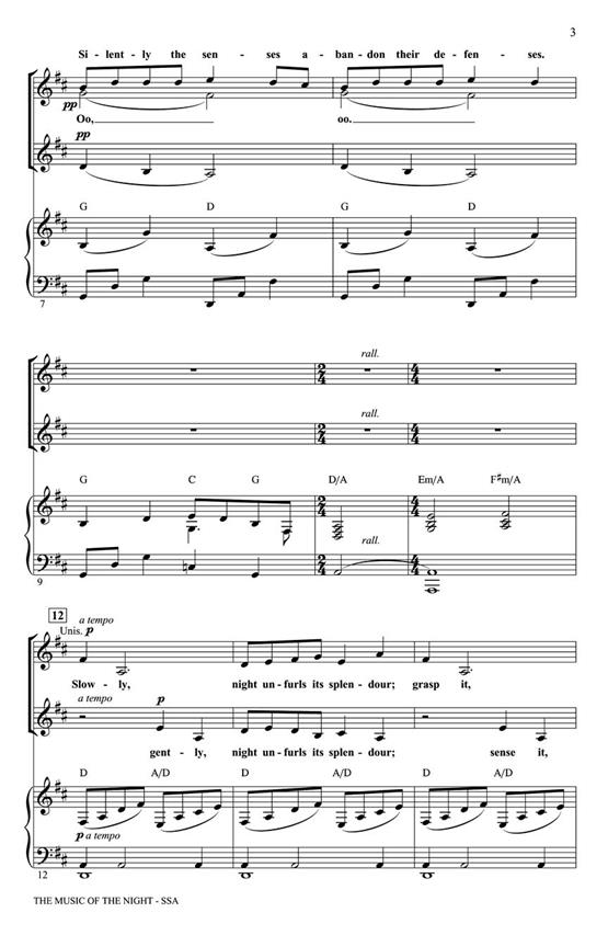 The Music of the Night noty pro sbor SSA
