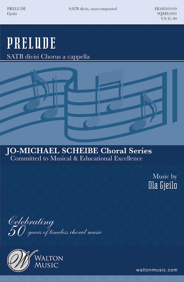 Prélude noty pro sbor SATB a Cappella