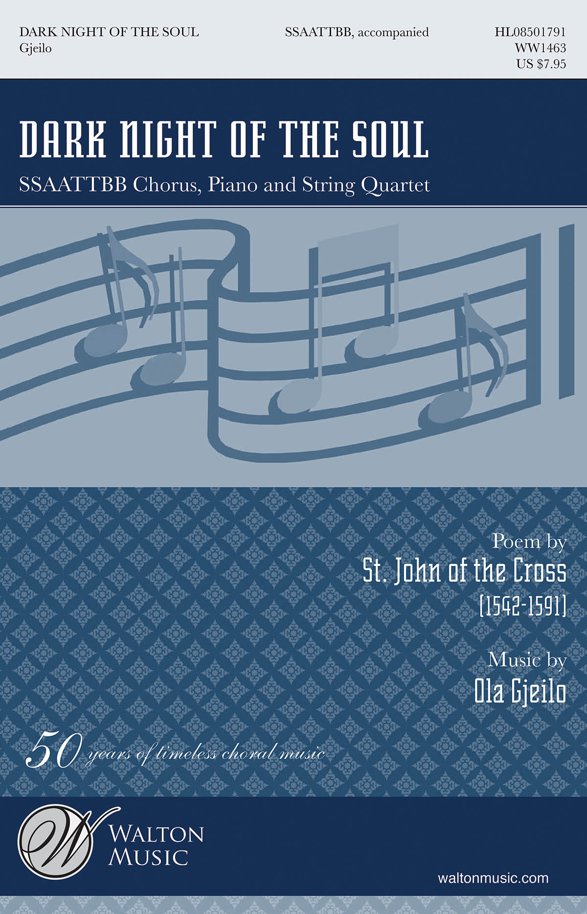 Dark Night of the Soul - SSAATTBB with Piano and String Quartet - noty pro sbor SSAATTBB, klavír a smyčcový kvartet