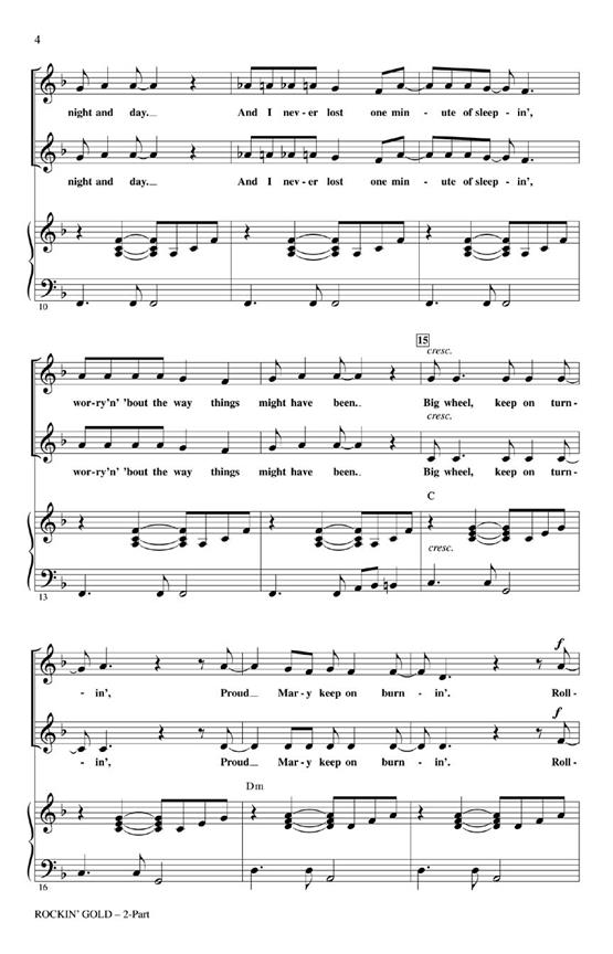 Rockin' Gold - (Medley) - pro sbor 2-Part