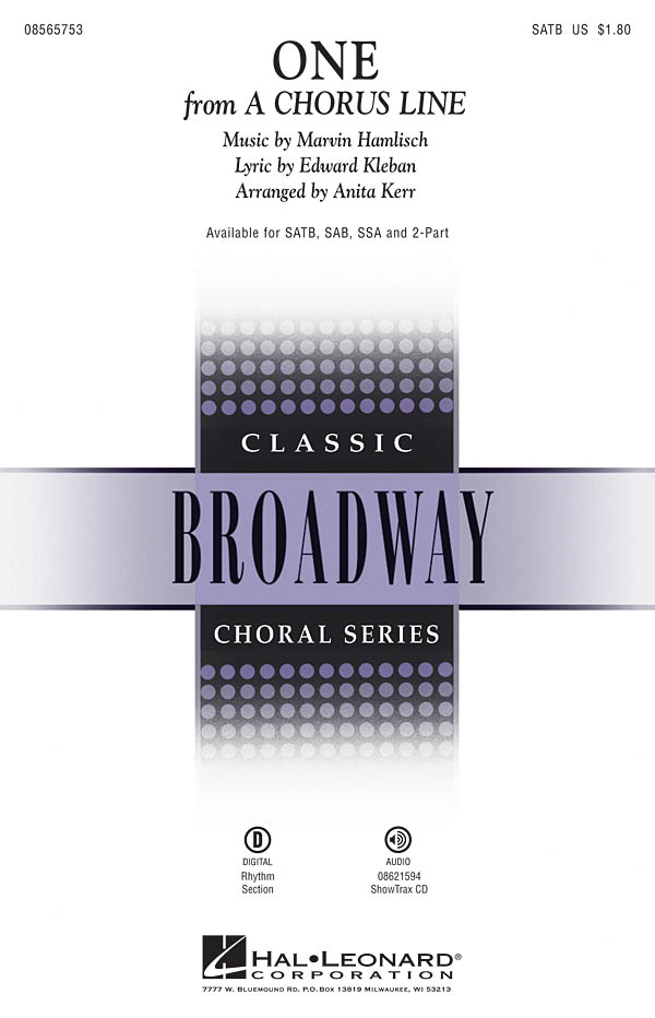 One (from: A Chorus Line) noty pro sbor SATB