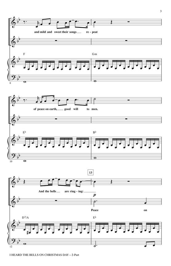 I Heard the Bells On Christmas Day - pro sbor 2-Part