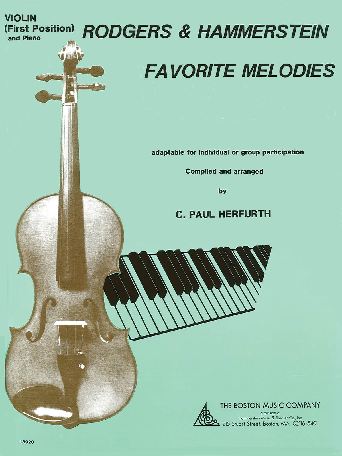 Rodgers & Hammerstein Favorite Melodies - for Violin and Piano - housle a klavír