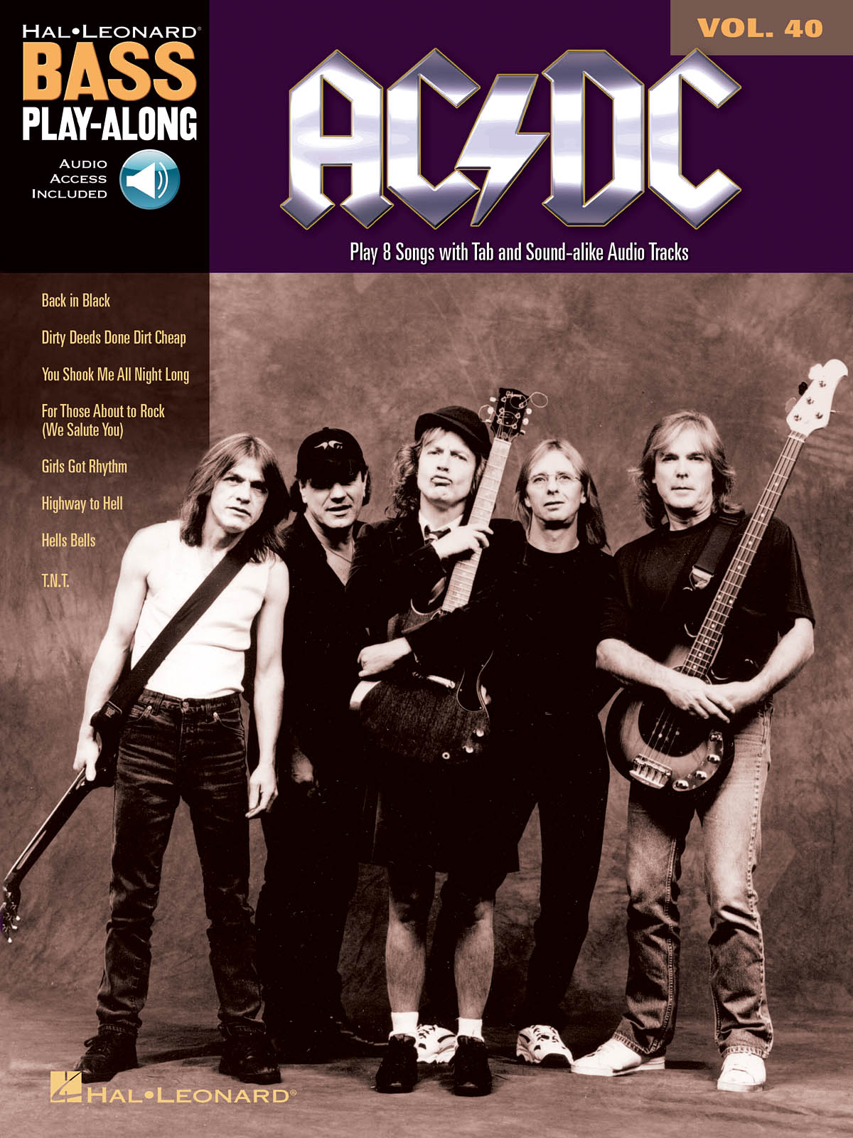 AC/DC - Bass Play-Along Volume 40 - noty na basovou kytaru