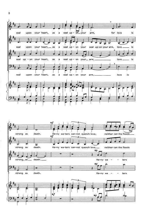 Set Me as a Seal from A New Creation - pro sbor SATB a Cappella