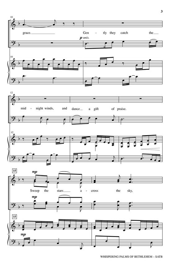Whispering Palms of Bethlehem - pro sbor SATB