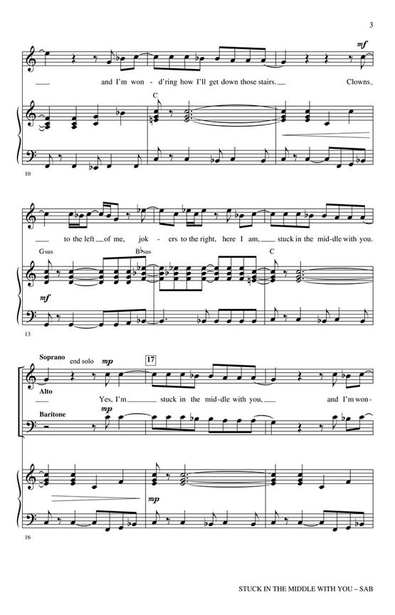 Stuck in the Middle with You - pro sbor SATB