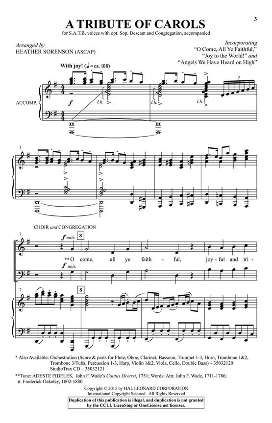 A Tribute of Carols - pro sbor SATB