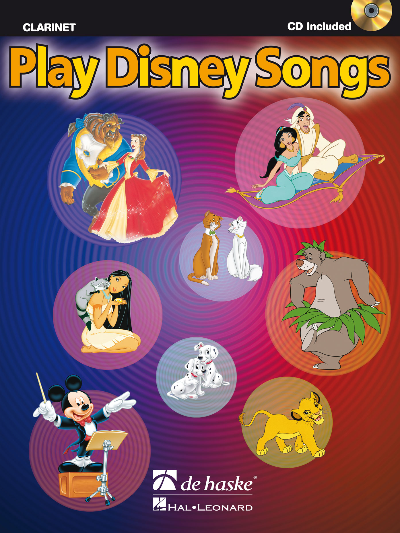 Play Disney Songs - Solo Arrangements of 12 Classic Disney Songs with CD Accompaniment - filmové melodie pro klarinet