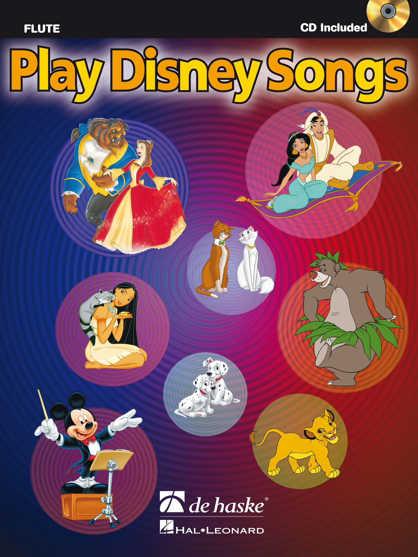Play Disney Songs - Solo Arrangements of 12 Classic Disney Songs with CD Accompaniment - noty na příčnou flétnu
