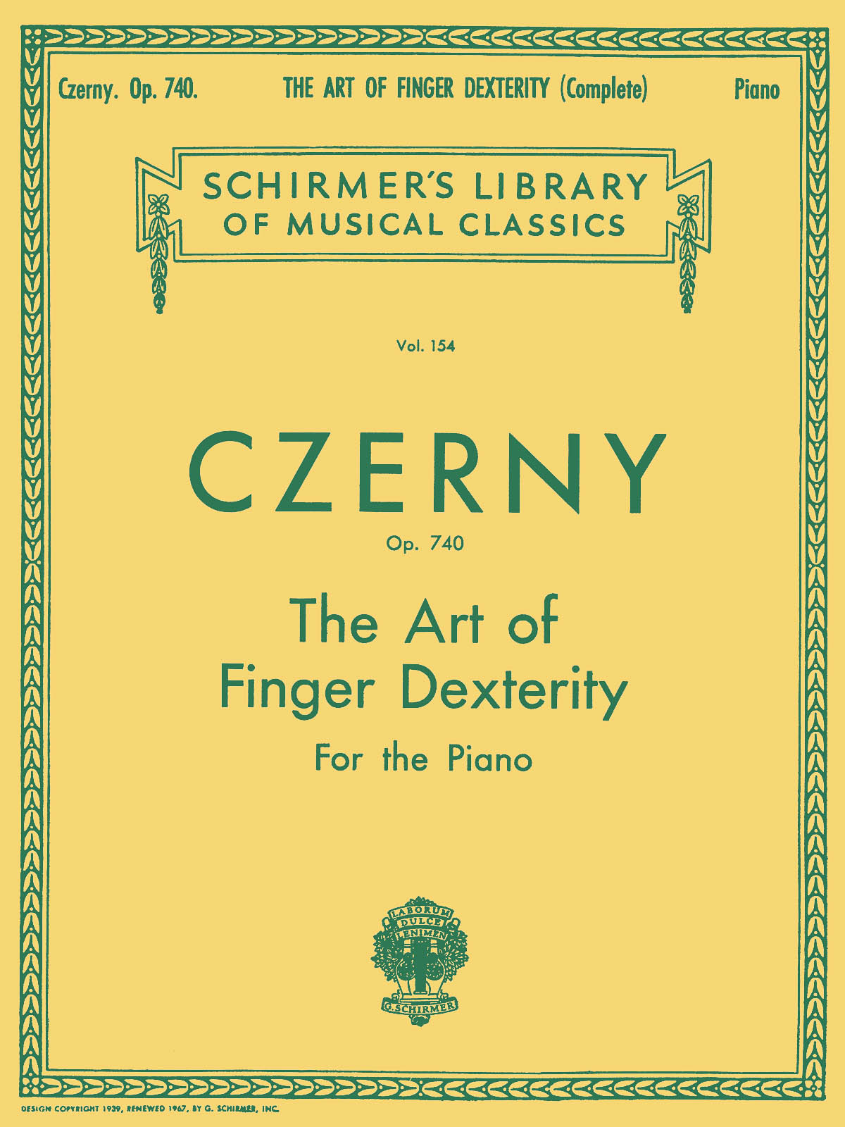 The Art Of Finger Dexterity Op.740 - Umění obratnosti prstů na klavíru