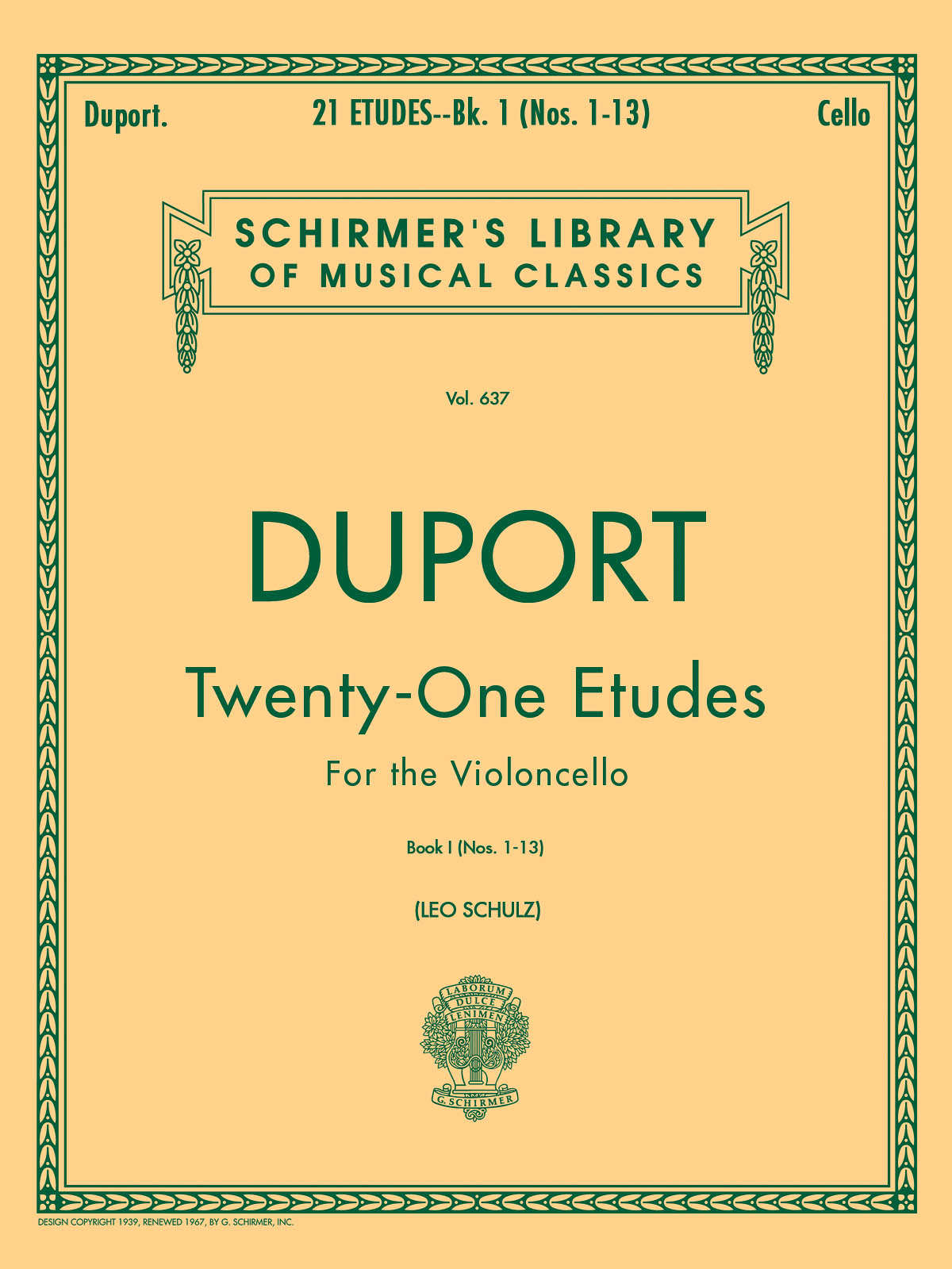 21 Etudes - Book 1 - Nos 1-13 - pro violoncello