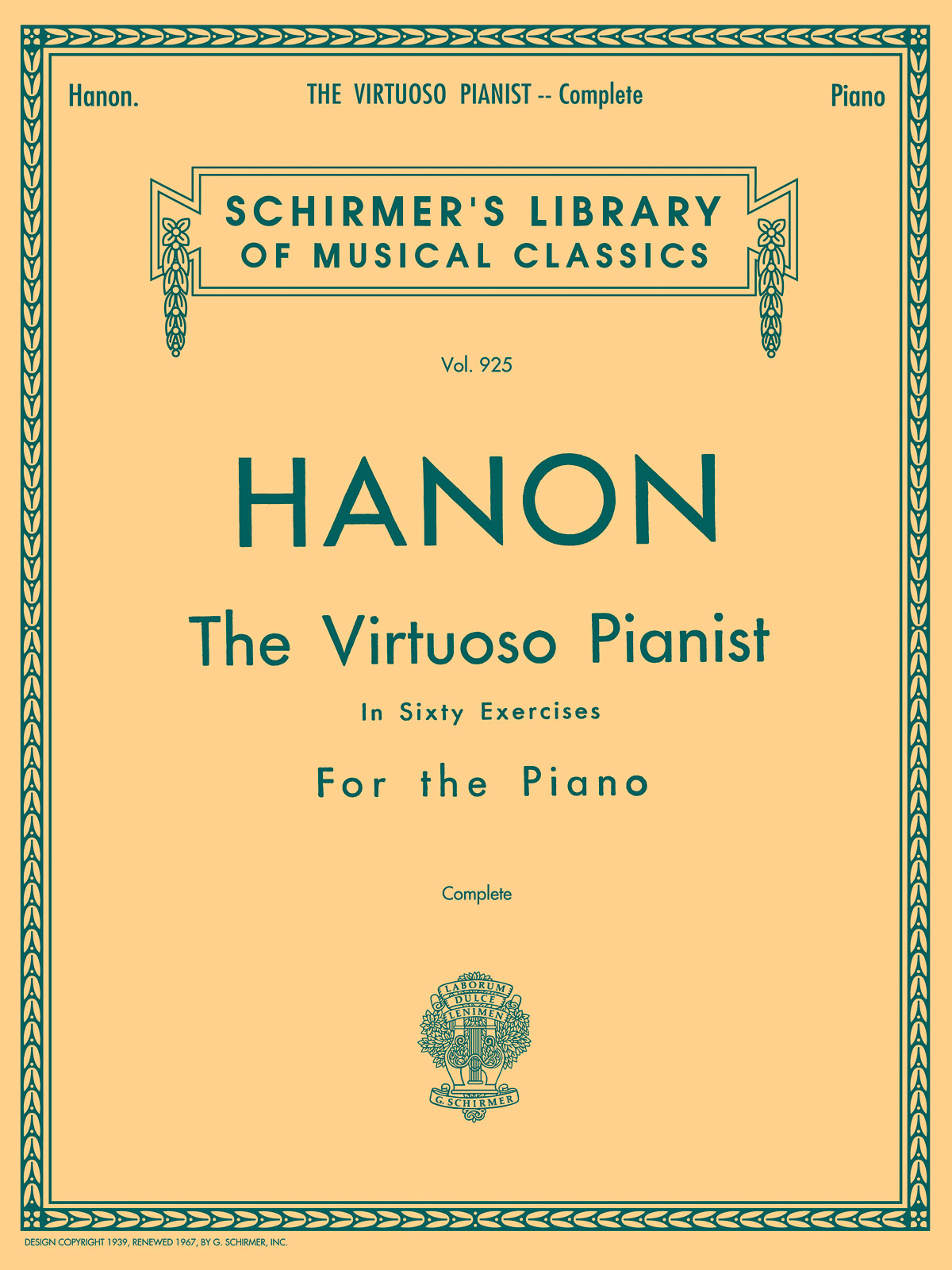 Hanon: The Virtuoso Pianist - Complete - in 60 Exercises for the Piano - učebnice na klavír