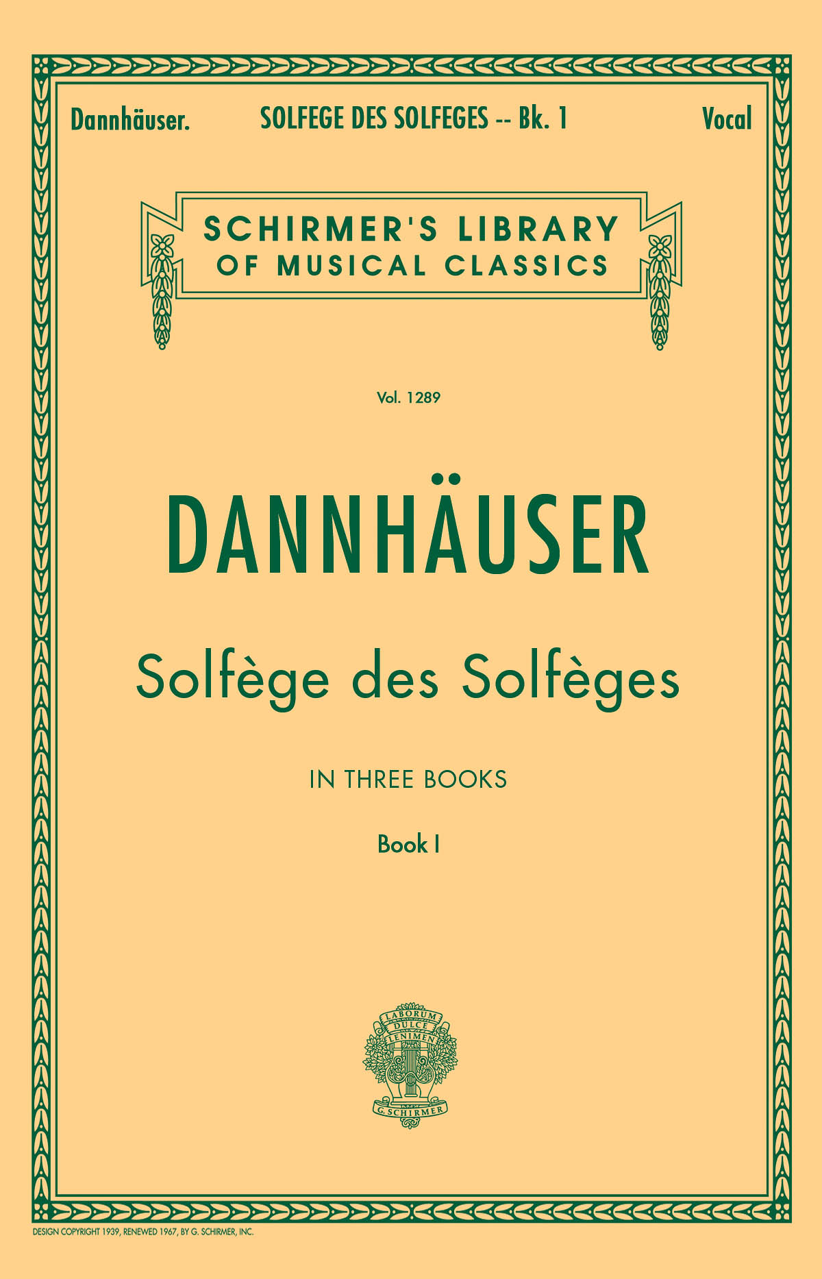 Solfége des Solféges - Book I - pro zpěv