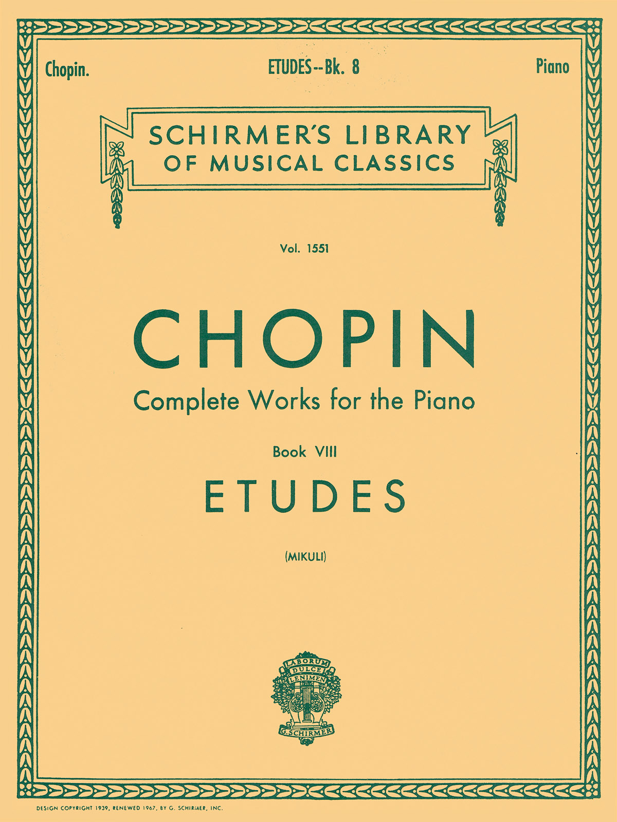 Complete Works For The Piano Book VIII Etudes - Complete Works For The Piano Book VIII