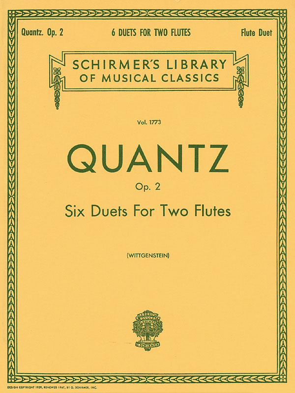 6 Duets for Two Flutes, Op. 2 - Score and Parts - pro dvě příčné flétny