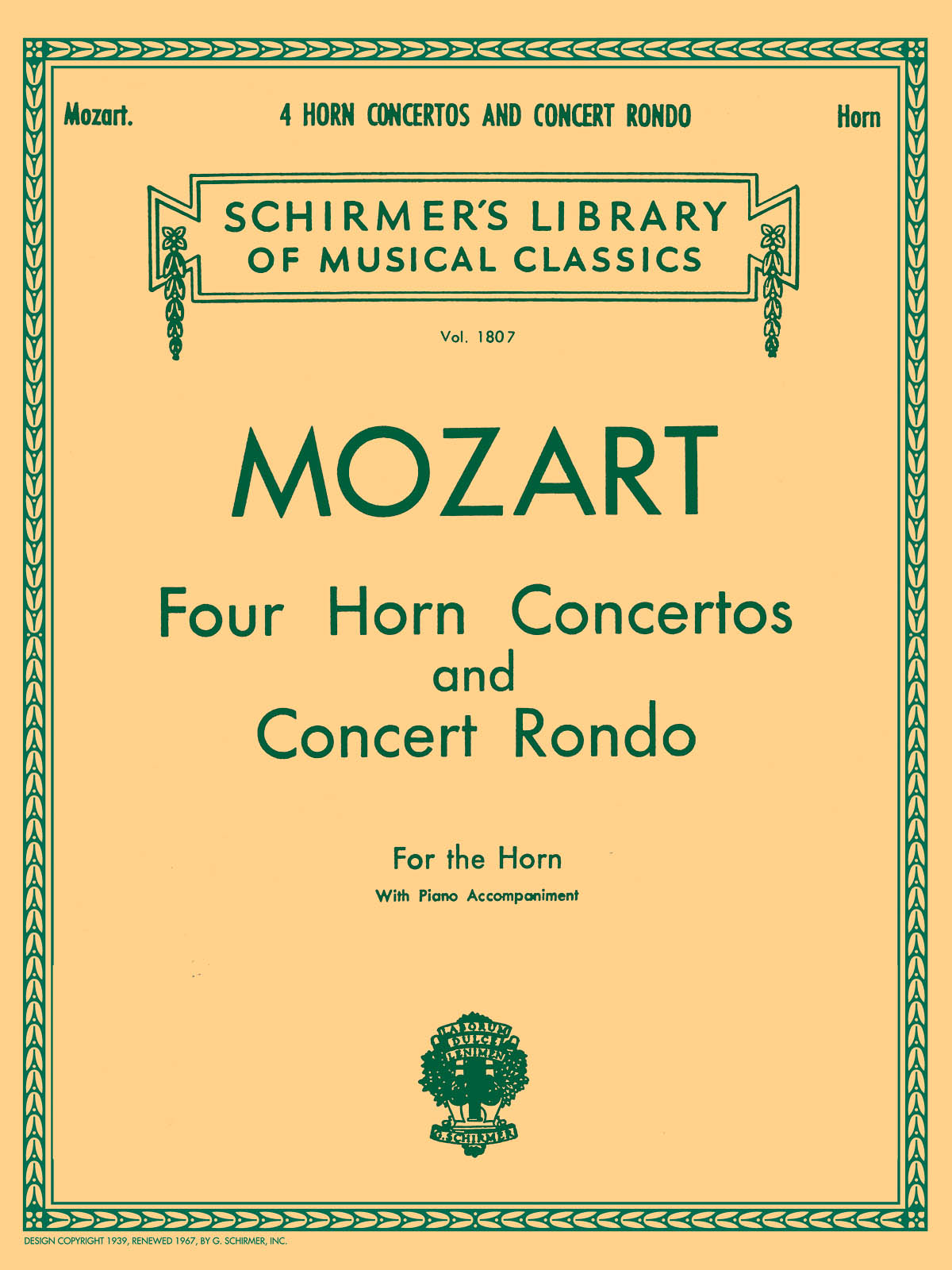 Four Horn Concertos And Concert Rondo - lesní roh a klavír